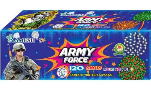 120 multi colour shots 