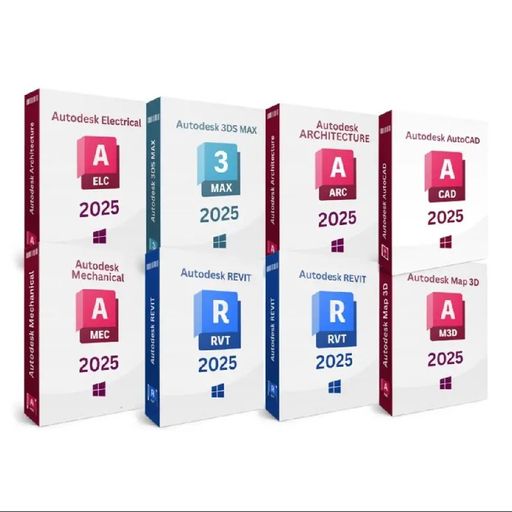 Autodesk Bundle Deal (8 in 1 ) 2025 (Latest) with Video Install Guide | Lifetime | Easy Install |- [ Windows System ]