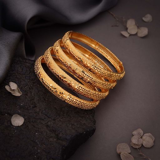 Traditional South Indian Gold Polish Bangles