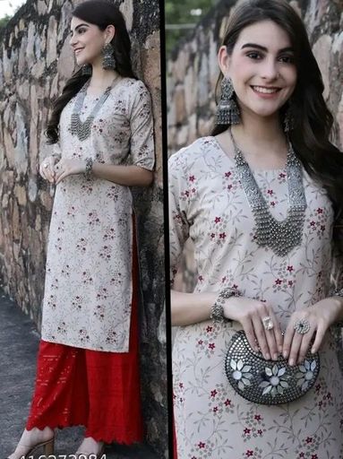 Amarican crepe printed kurta for women 
