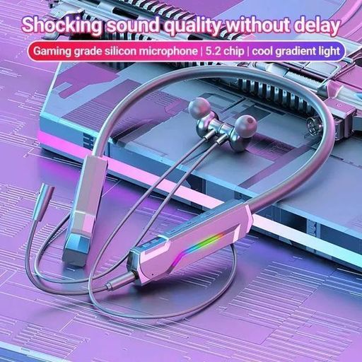 K2 SportLink Bluetooth5.2 RGB Neon Light Neckband Headphones