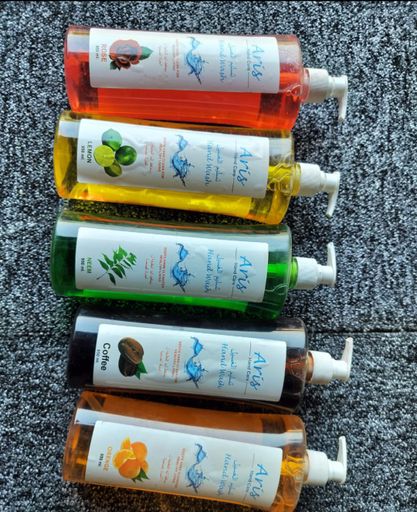 Many favour USA hand wash 1 LTR-Coffee orange rose lemon neem