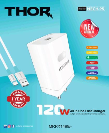 Thor 120W Charger Nxt95 USB C Cable