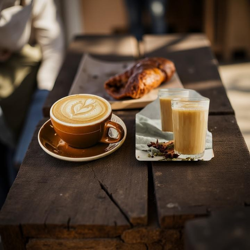 coffee and chai Garam pey