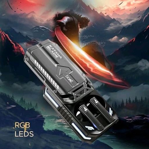 BoAt Immortal Katana Blade Bluetooth Gaming Earbuds - Gunmetal Black