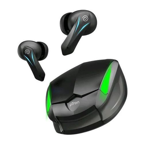 PTron Basspods Flare TWS Bluetooth Headset AptSense 40ms Low-Latency Gaming Mode