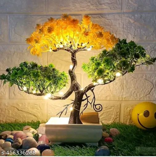 Glowing Greens: LED Illuminated Faux Plants