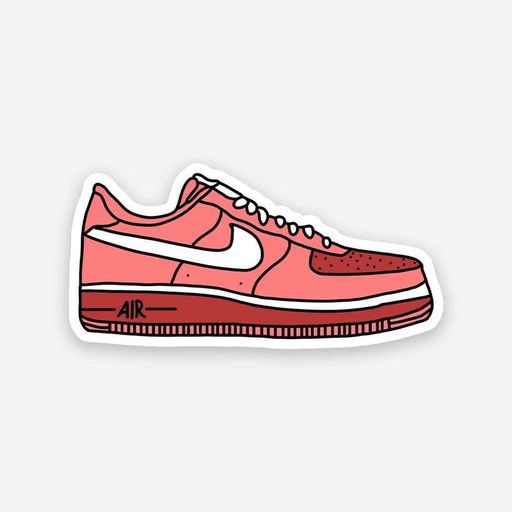 Pink Sneaker Sticker 