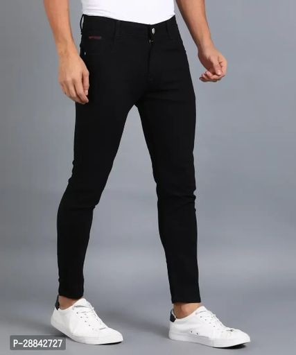 Classic Polycotton Solid Jeans for Men