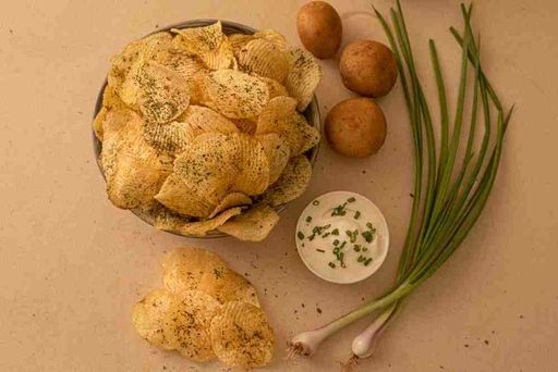 Cream and Onion Potato Wafer 