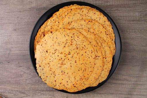 Chana Masala Papad 