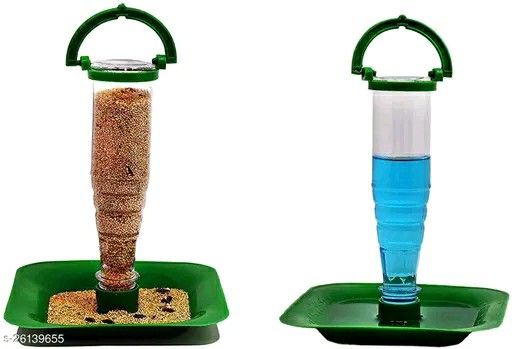 Bird Feeder and Water Feeder Pack Of 2
