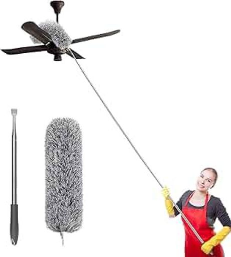 Stainless Steel Ceiling cleaning duster Long telescopic extendable microfiber duster