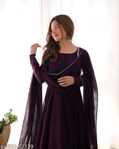 WINE LACE KURTI