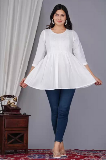 Party Regular Sleeves Embroidered Women Top