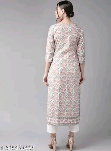 New white printed kurti