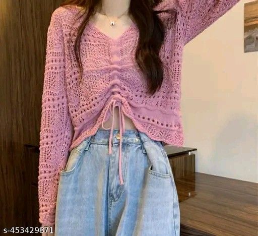 Imported Crocheted Sweater