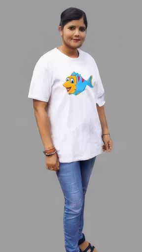 Ocean Life Fish Pattern T-Shirt
