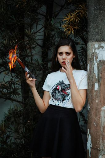 Jurassic Era Printed White T-Shirt