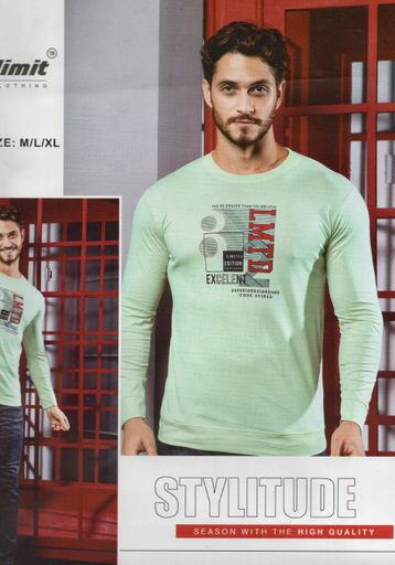 Freelimited Men's printed 100% cotton Tshirt regular fit, Round Neck, Full sleeves Multi color M sizes 