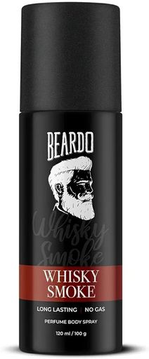 Beardo Whisky Smoke Perfume Body Spray for Men 120ml | Spicy, Woody - Oudh No Gas Deo for Men Long Lasting |Date night Deodorant for Men 