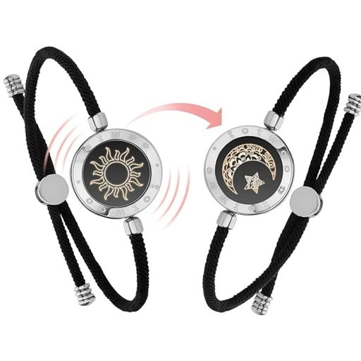 EAOYAO Long Distance Touch Bracelets.Couples Bracelets