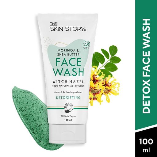 The Skin Story Moringa & Shea Butter Pore Minimizing Face Wash For Deep Cleansing, Non Drying(100ml)