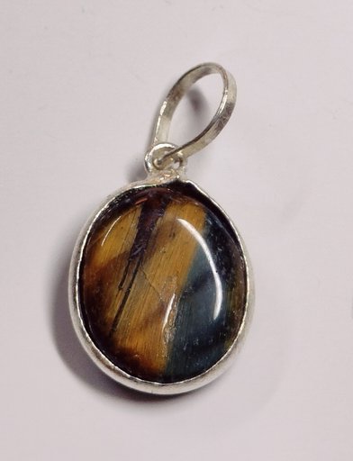 Natural Tiger Eye Gemstone Pendant | आत्मविश्वास, साहस एवं एकाग्रता के लिए टायगर आई लॉकेट | Energized Gemstone Pendant