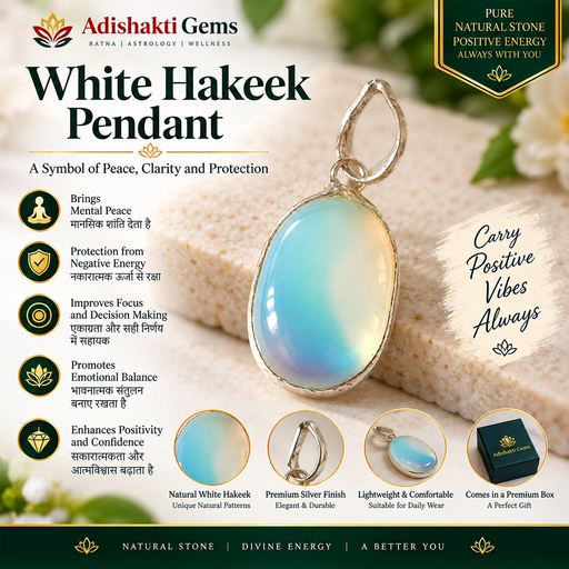 Natural White Hakeek Pendant
