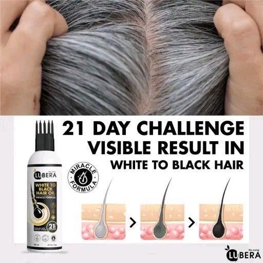 White to Black Hair Oil | 21 days Challange