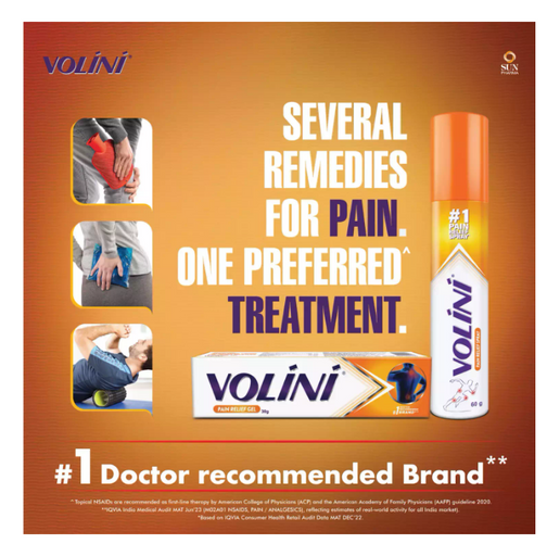 Volini Pain Relief Gel Tube Of 100 G