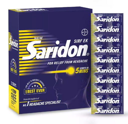 New Saridon Strip Of 10 Tablets