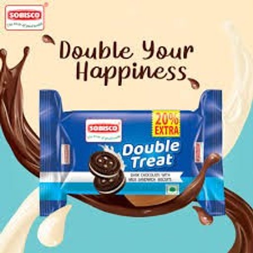 5rs Double Treat Cream Biscuits 12 