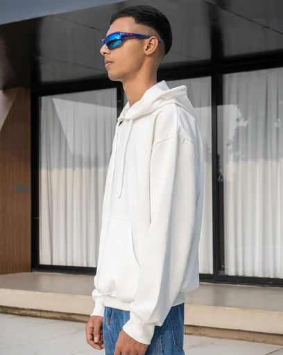 white hoodie for men and women 
