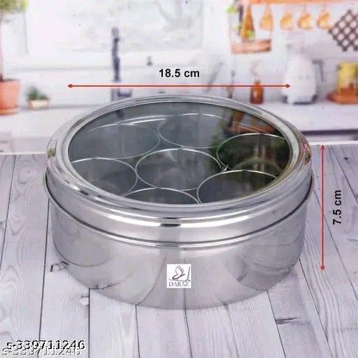 Daraz Stainless Steel Masala Box