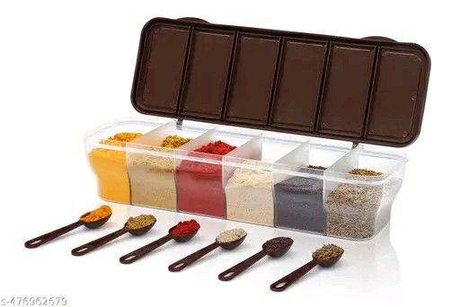 Nxtbuy 6 Section Container for dry fruits, spices and other grocery