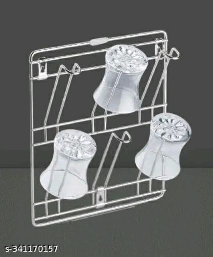 VAIVA Stainless Steel wall mounting Glass Stand
