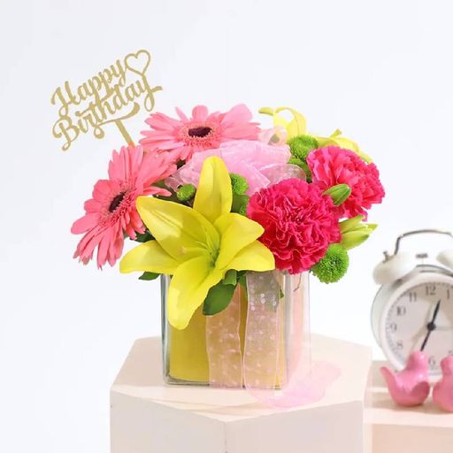 Vivid Vibrance Birthday Bouquet