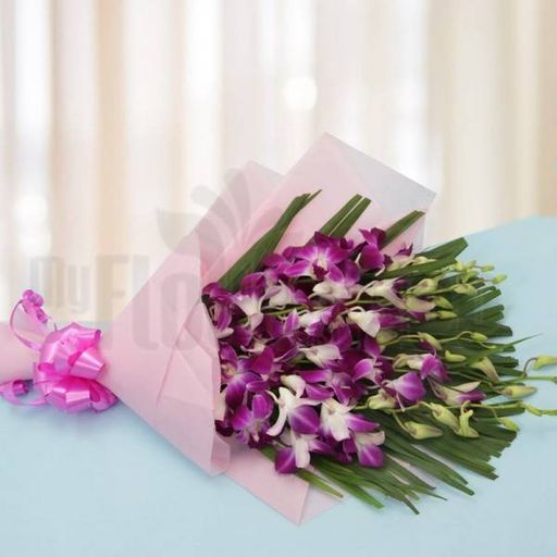 Lush Lavender Orchids Ensemble