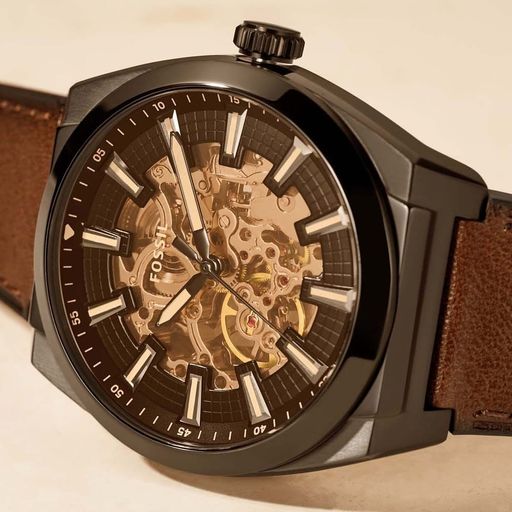Fossil Everett Fully Automatic Dark Brown  🤎