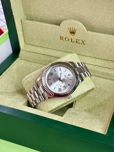 Rolex DayDate Silver With Roman Indicators 🤍