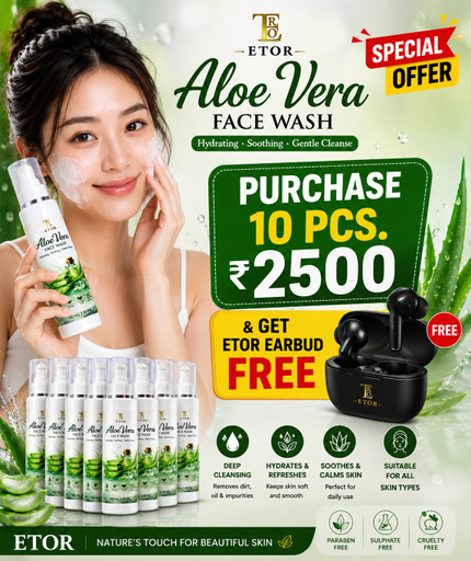 ETOR Aloe Vera Face Wash (100 ml) earbud