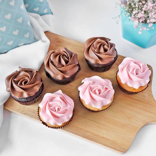 Chocolate and Vanilla Cupcakes 