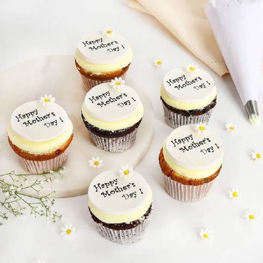 Happy Mother's Day Choco Vanilla Cupcakes 
