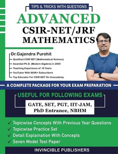 Advanced CSIR-NET/JRF/Mathematics By Dr.Gajendra Purohit  (Paperback, Dr.Gajendra Purohit)