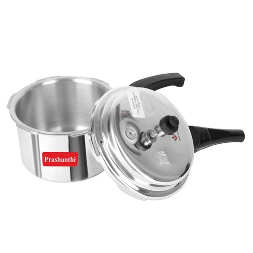 Prashanthi 3 Litres Aluminium Pressure Cooker, 5 Years Warranty