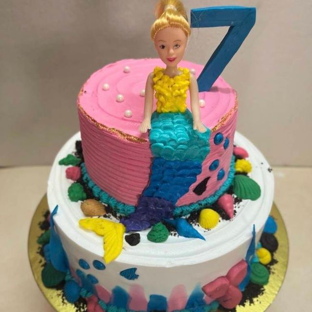 Mermaid Sea World Cake 