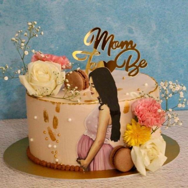 Mom to be Theme Cake 