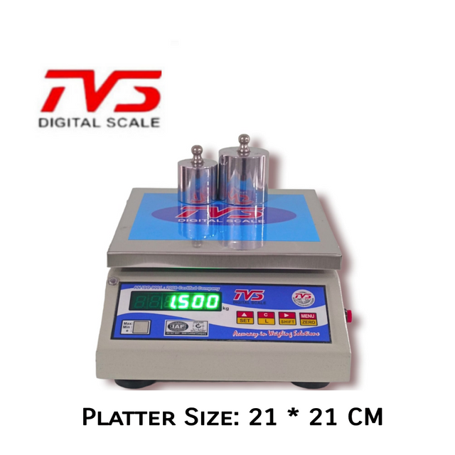 TVS Weighing Scale 20kg Weight Machine,  Platter Size 21*21 CM