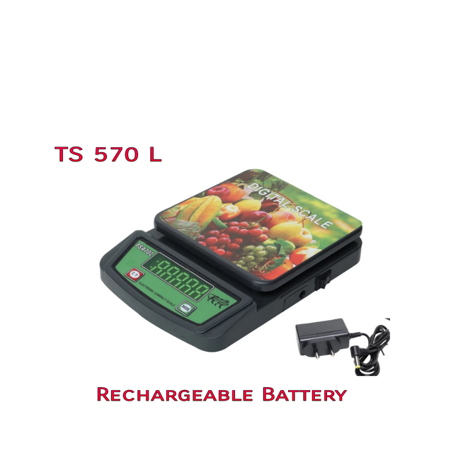 Chargeable Household TS570L 10kg Kitchen Weighing Scale